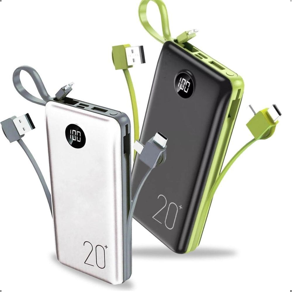 Carregador Portátil 20000Mah Power Bank Celular E Tablet