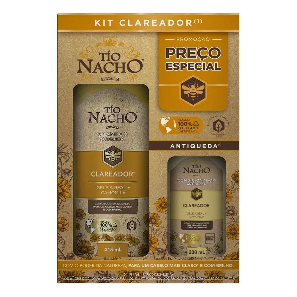 Kit Tio Nacho Clareador Shampoo 415Ml + Cond 200Ml
