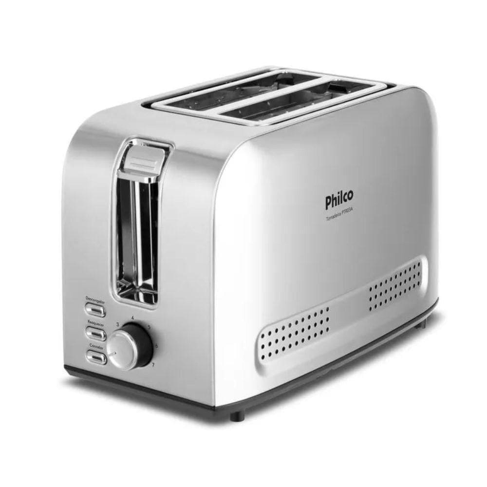 Torradeira Philco 7 Níveis De Tostagem Com 3 Funções 800W