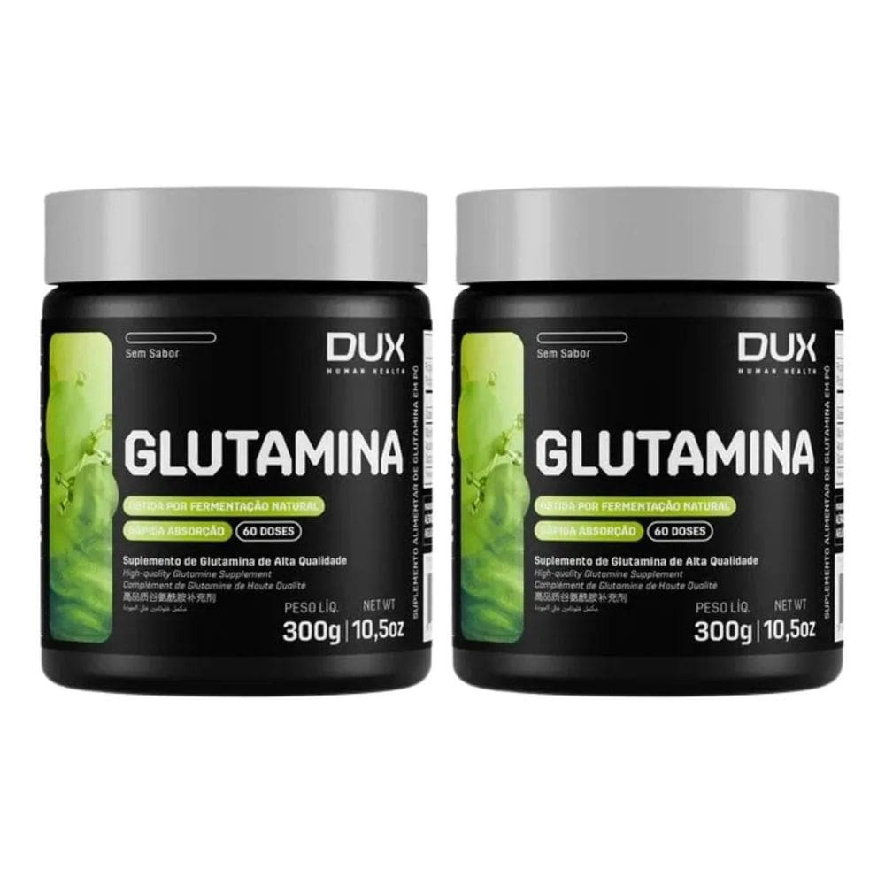 Kit 2X Glutamina Pura 300G Dux Nutrition