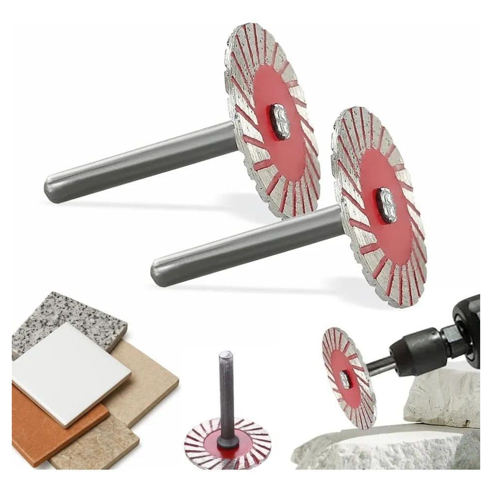 Mini Disco Diamantado Mini Serra Corte Granito Mármore 2 Pcs