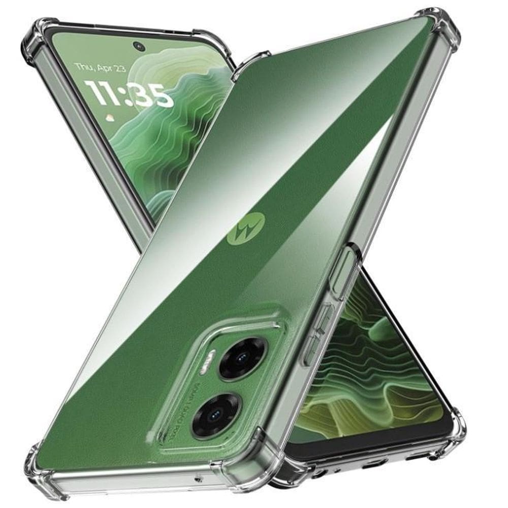 Capa Em Gel Air Cushion Para Moto G35 - Transparente