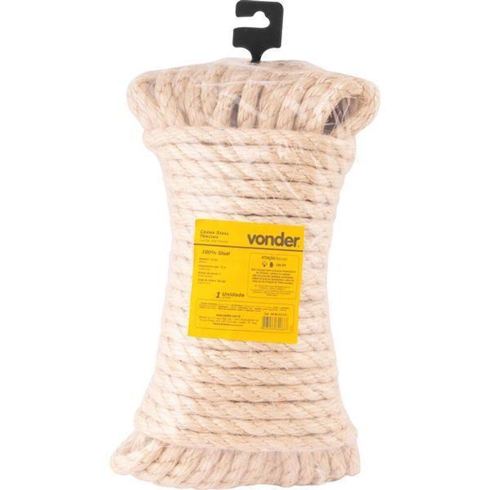 Corda Sisal 12Mmx15M Cartela Vonder