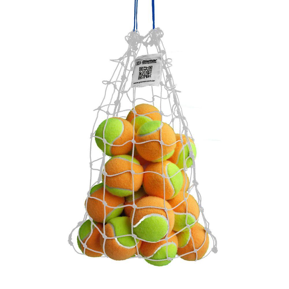 Saco Para Até 20 Bolas De Beach Tennis Ou Tênis Branco