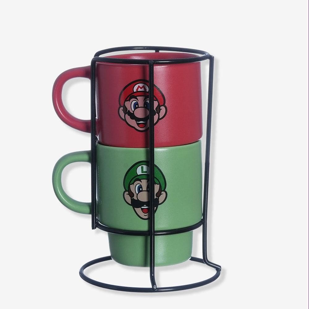 Kit Canecas Empilháveis Super Mario