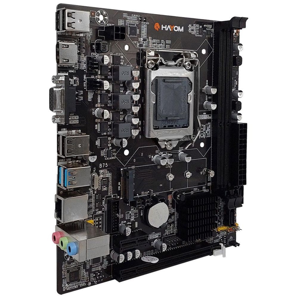 Placa Mãe Hayom B75 Intel 1155, Ddr3, Micro Atx-