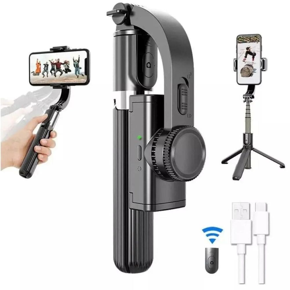 Gimbal Estabilizador Celular Portátil Dobrável Rápida