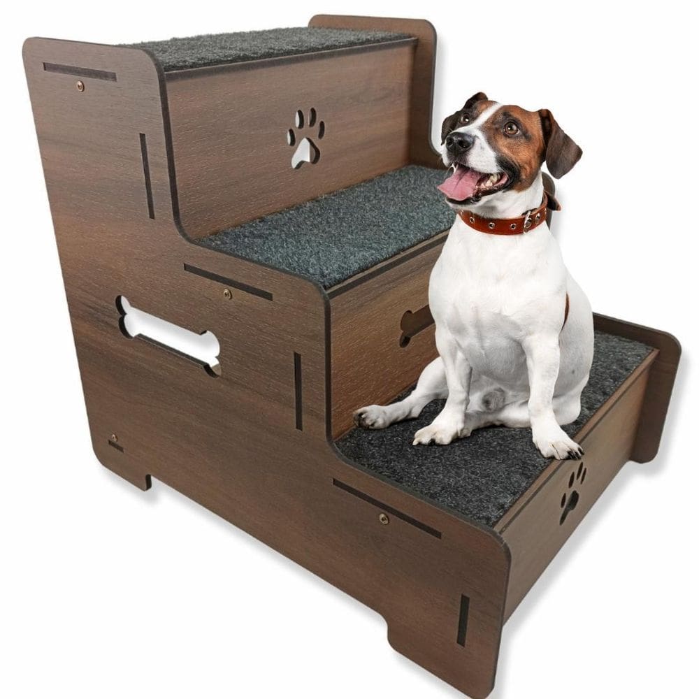 Escada Para Cachorro 3 Degraus Escadinha Para Cachorro Pet