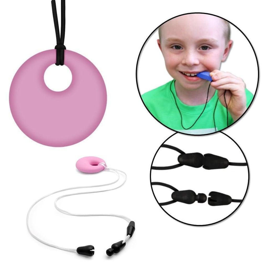 Colar Cordão Sensorial Mordedor Regulável Color Joy