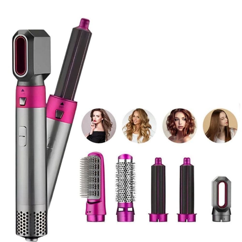 Escova Secadora Profissional 5 Em 1 Tecnologia Secagem