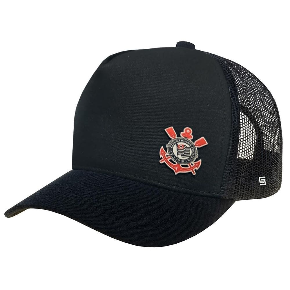 Boné Corinthians Licenciado Bordado Trucker Supercap 37837 P