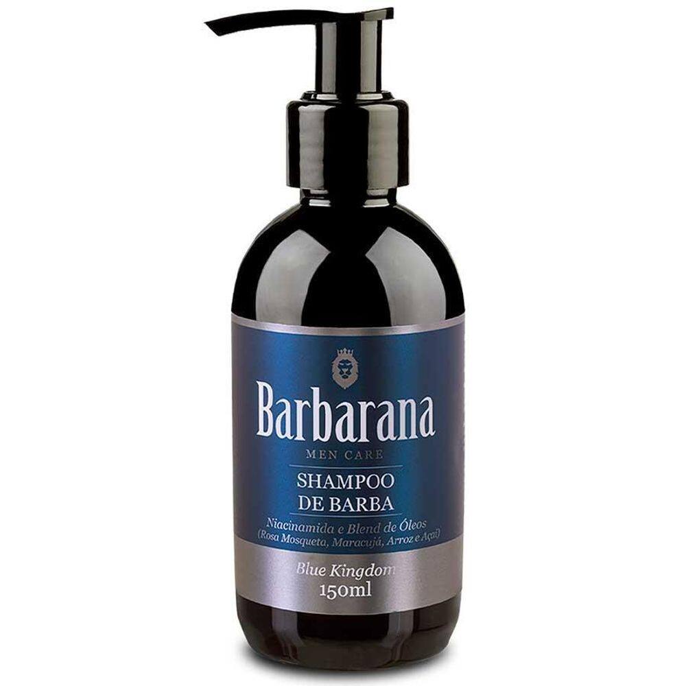 Shampoo De Barba Blue Kingdom Amadeirado 150Ml Barbarana