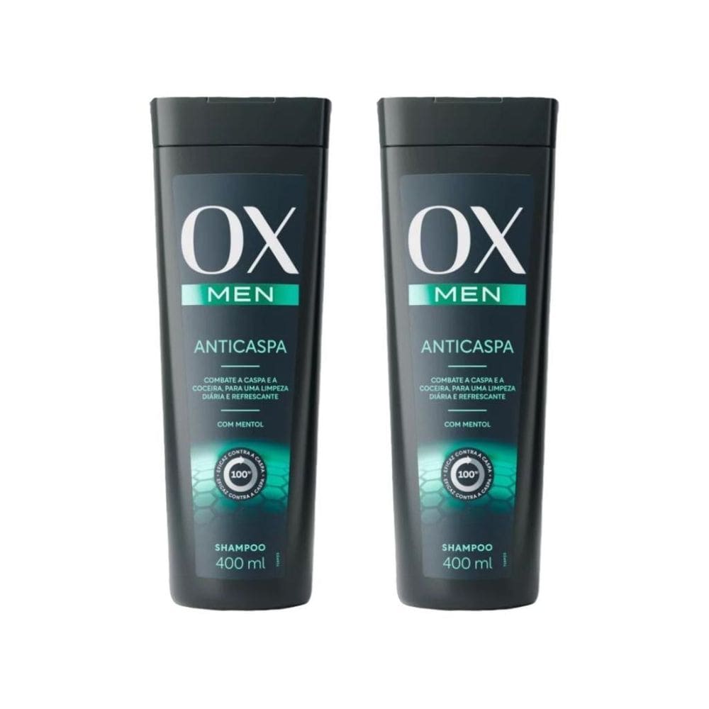 Shampoo Ox 400Ml Men Anticaspa - Kit Com 2Un