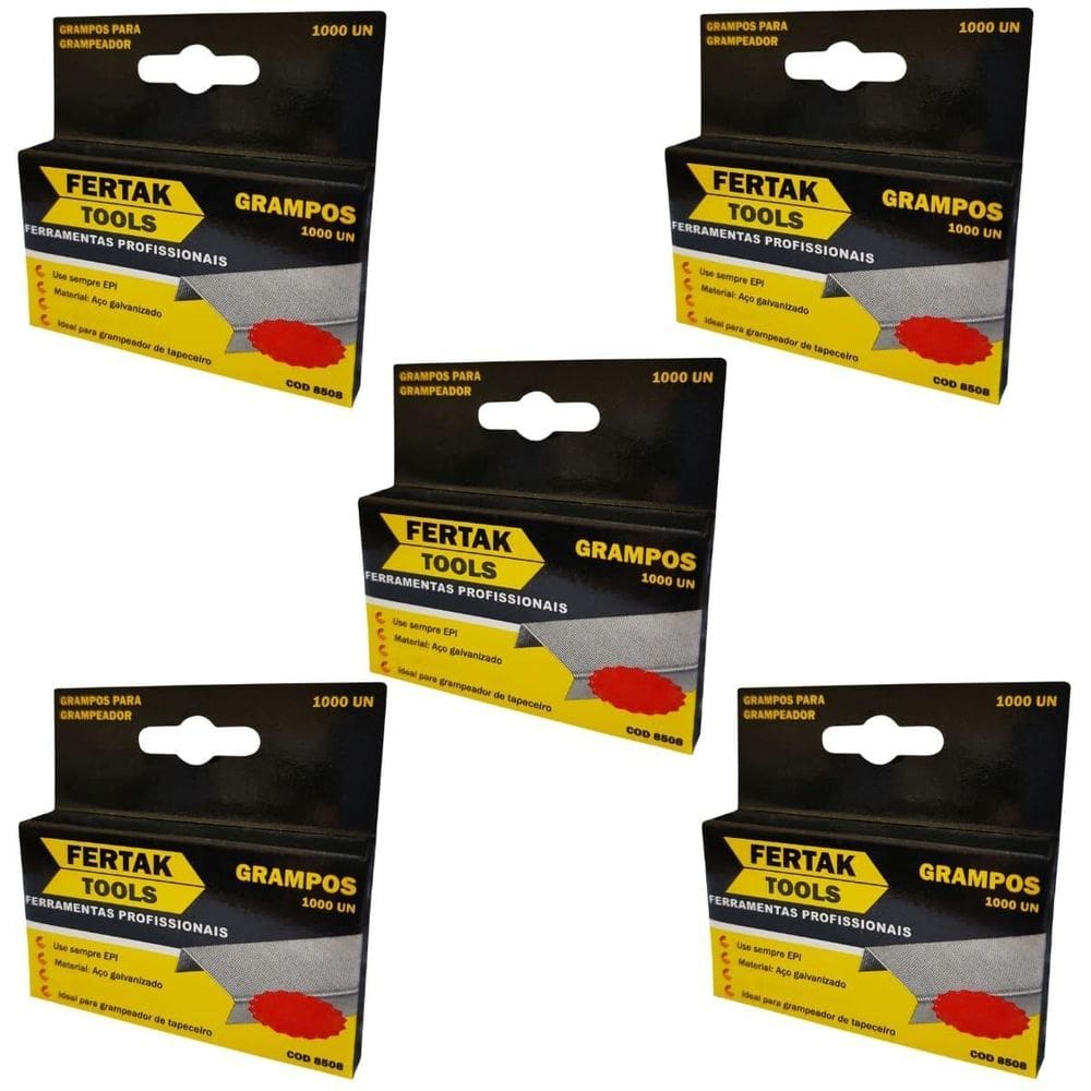 Grampo 10Mm Tapeceiro Grampeador De Pressão - 5000Un