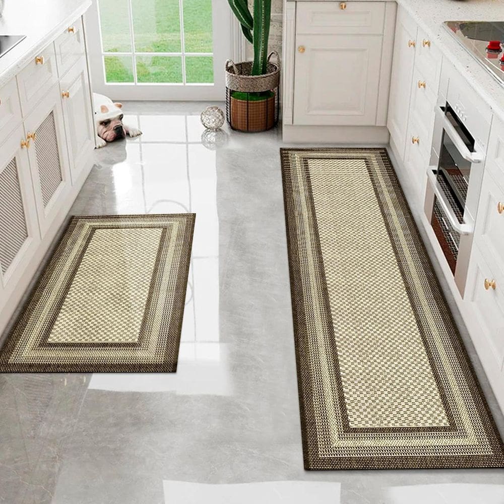 Kit Tapete Passadeira 2 Pç Cozinha Antiderrapante Js Mol M70