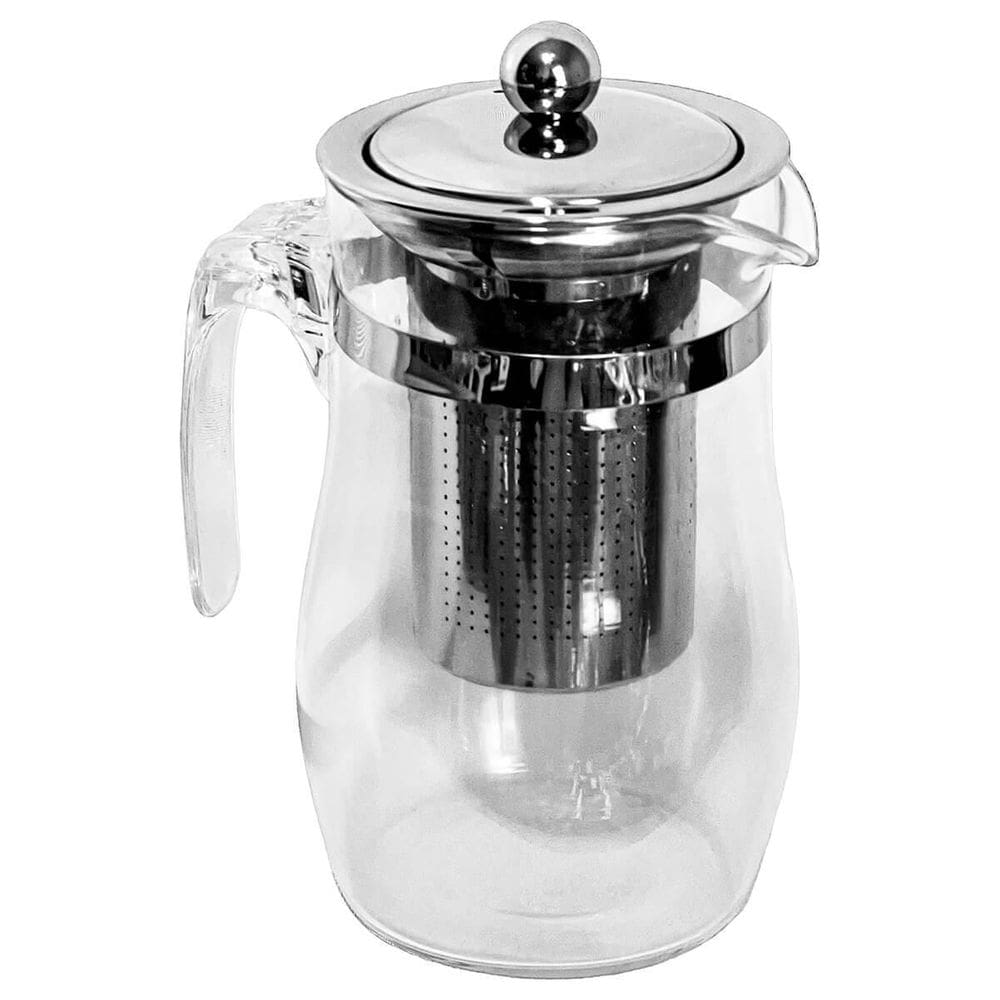 Chaleira De Vidro Para Chá Café Com Infusor Inox Bule Jarra