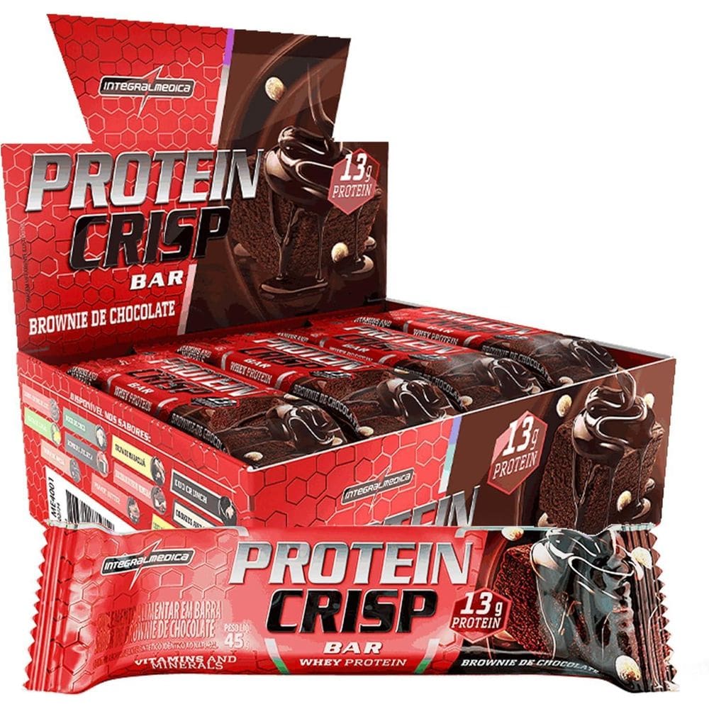 Protein Crisp Bar Brownie De Chocolate - Integralmédica