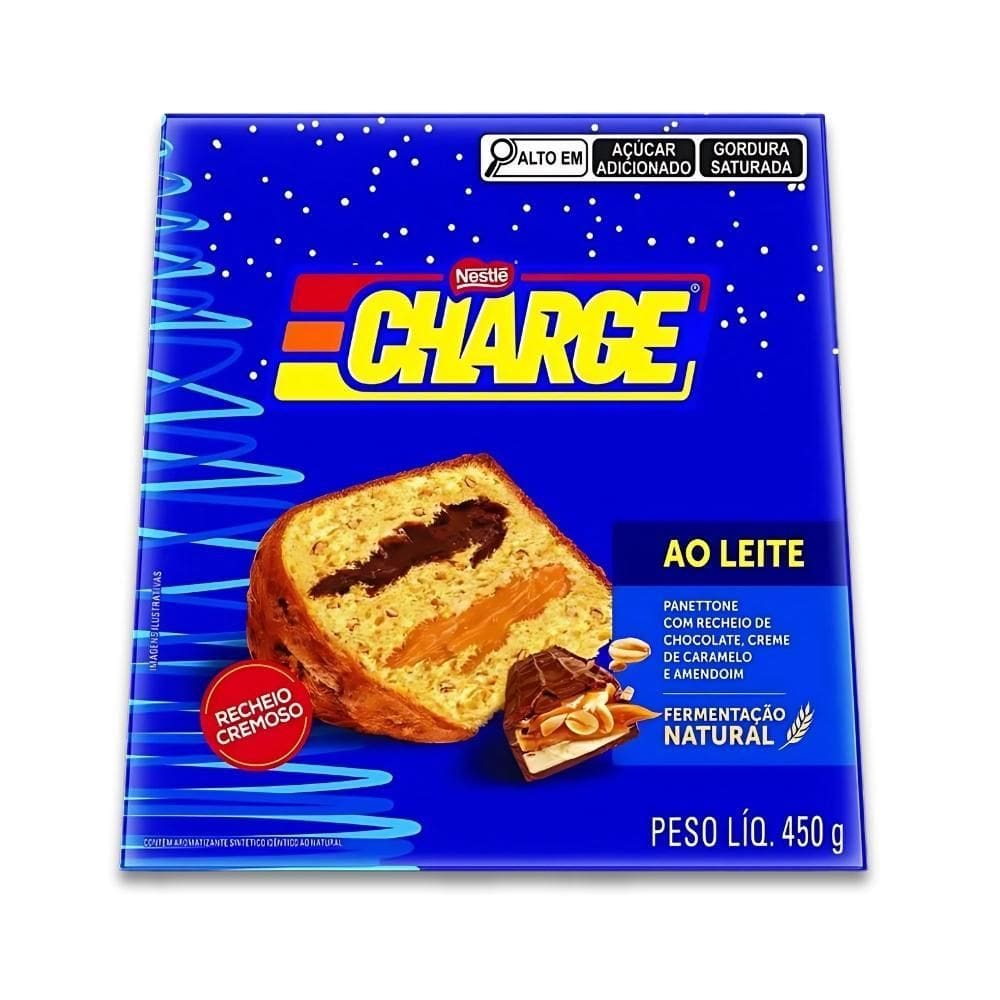 Panettone Charge Chocolate E Caramelo Nestlé 450G
