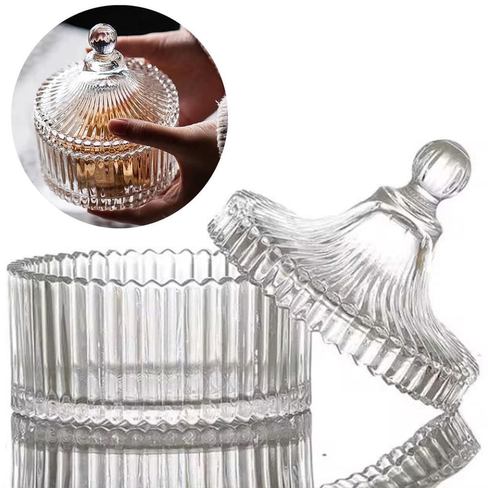 Potiche De Cristal Carousel Bomboniere 15X13Cm Baleiro