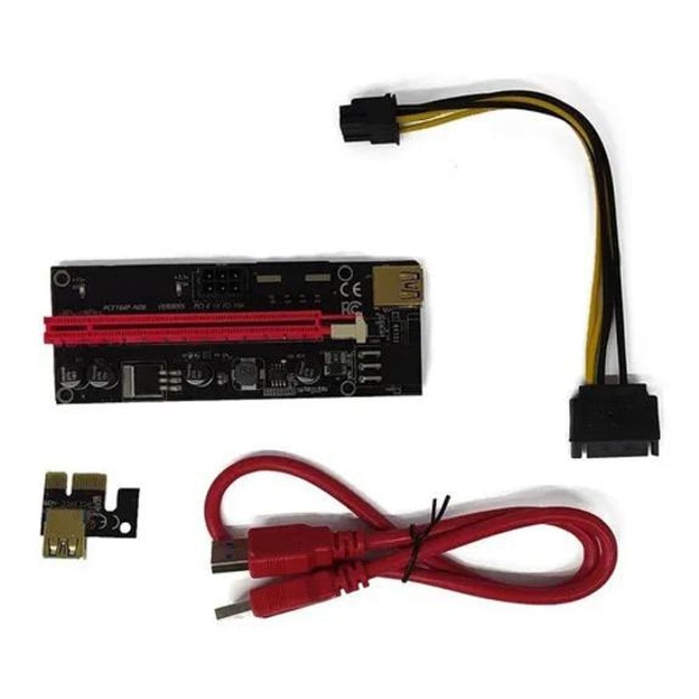 Adaptador Placa Video Pci-Express 1 X Slot 16X Usb 3.0 Sata