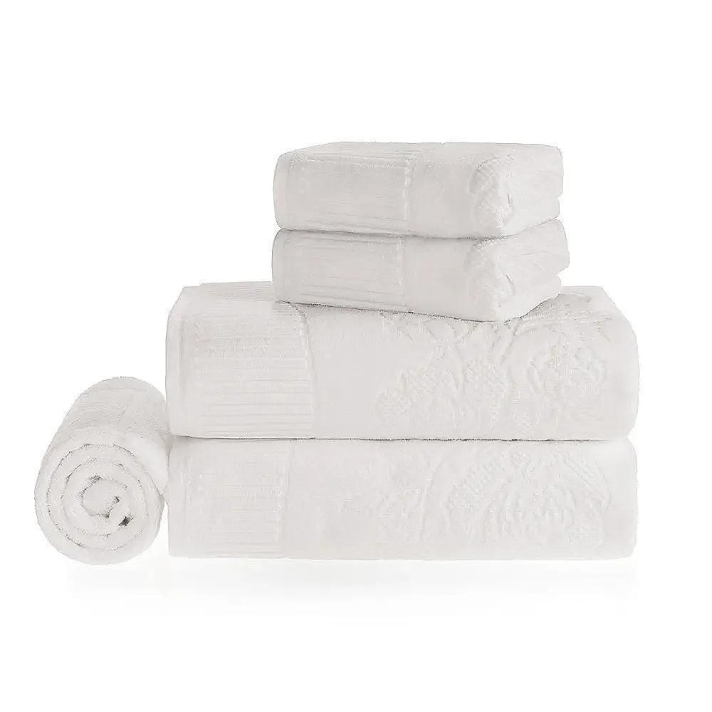 Jogo De Toalhas 5 Peças Grace - Karsten Branco