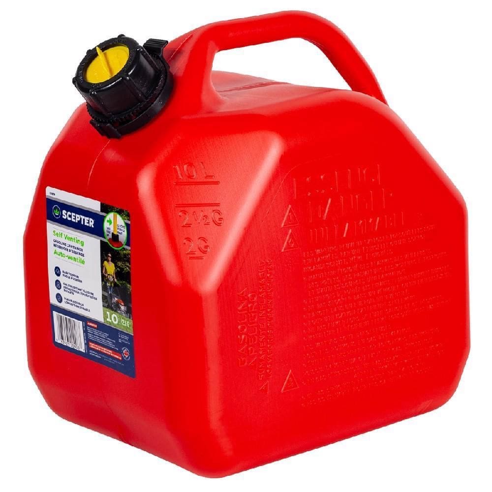 Galão Tanque De Combustível Gasolina 10L Com Bico - Scepter
