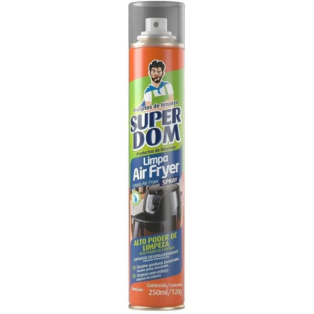 Limpa Air Fryer Super Dom Limpeza Sem Esforço Spray