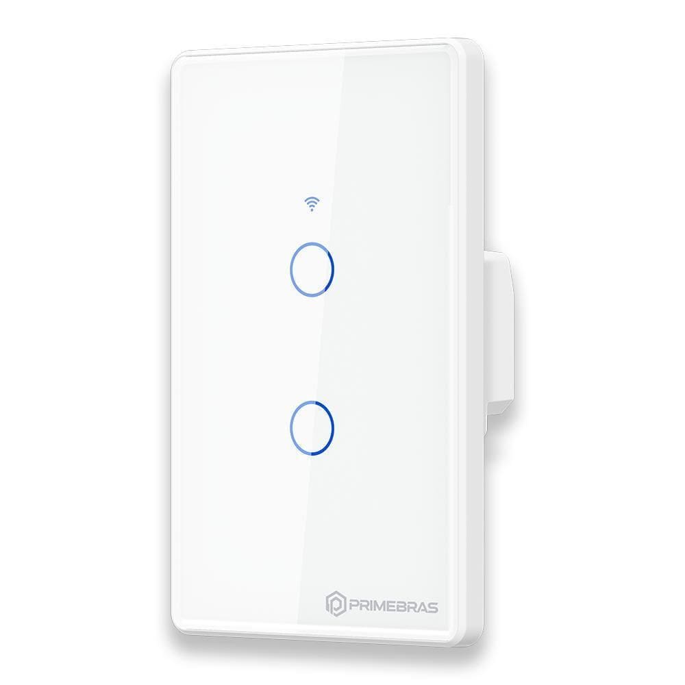 Interruptor Inteligente 2 Botões Primebras Branco 110V 220V