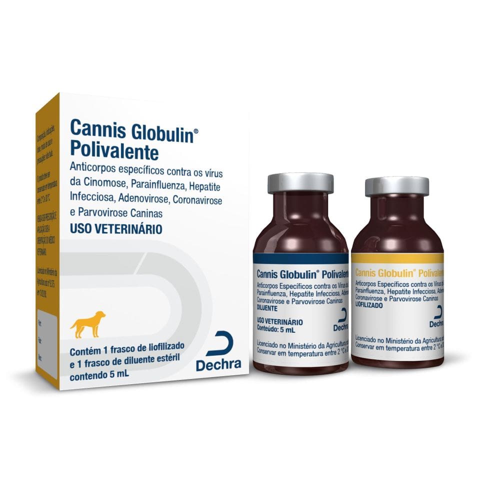 Soro Cannis Globulin Polivalente Para Cães 5Ml - Dechra