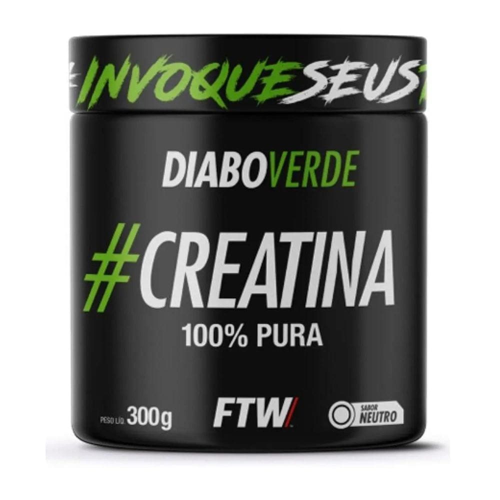 Creatina 100% Pura Diabo Verde 300G Ftw