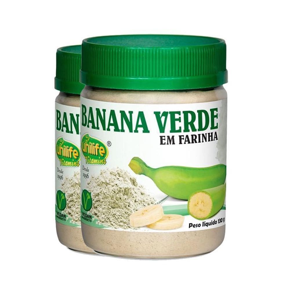 Kit 2 Farinha De Banana Verde 130G Unilife
