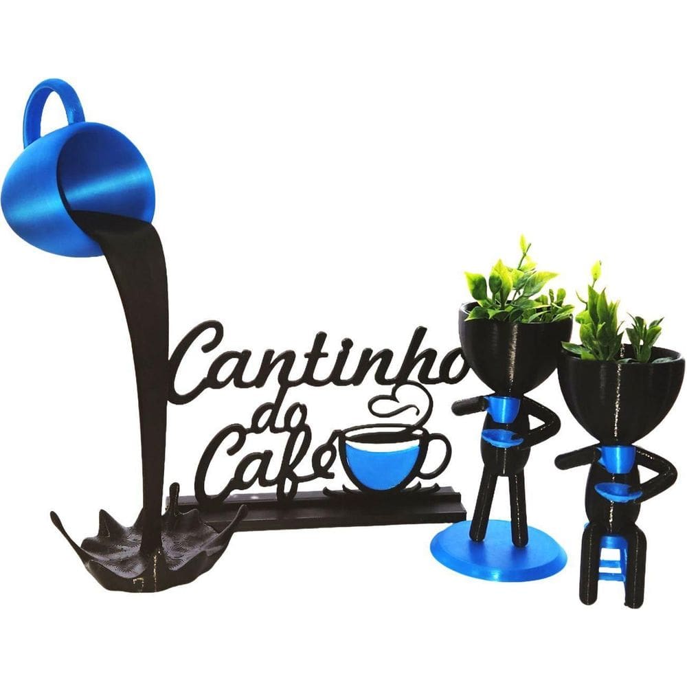 Cantinho Café Flutuante Derramando Café Dolce Gusto Pt/Az/Pt