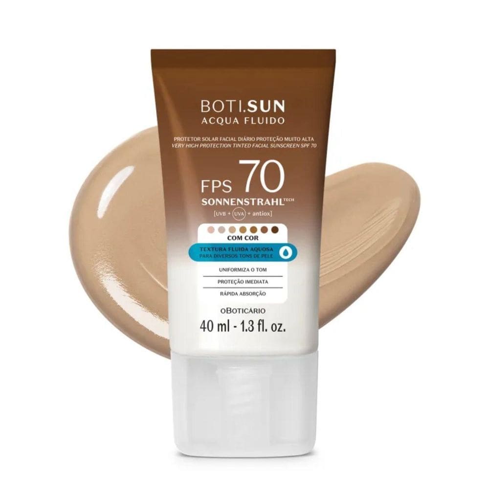 Protetor Solar Facial Com Cor Fps70 3.0 40Ml O Boticário