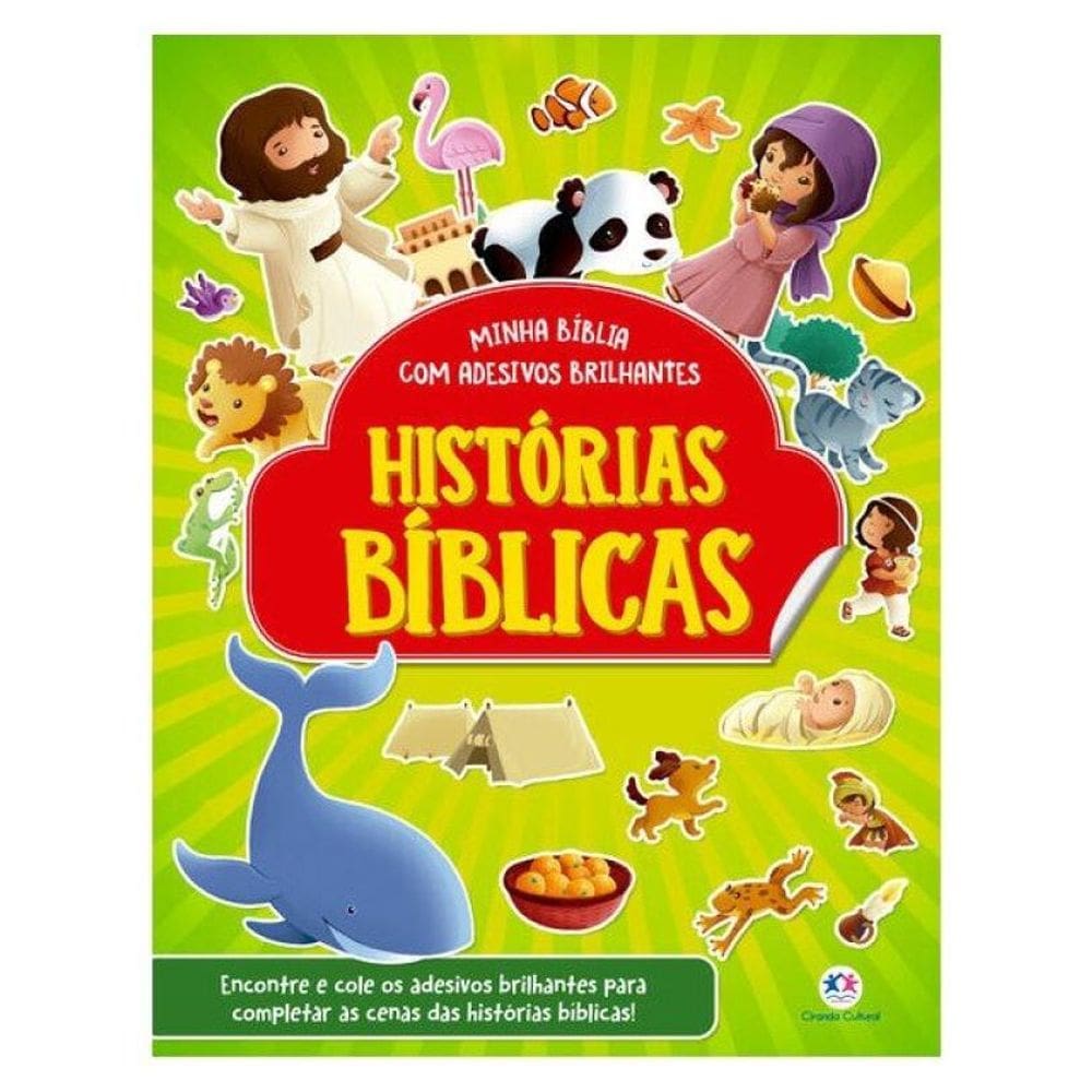 Histórias Bíblicas - Com Adesivos Brilhantes