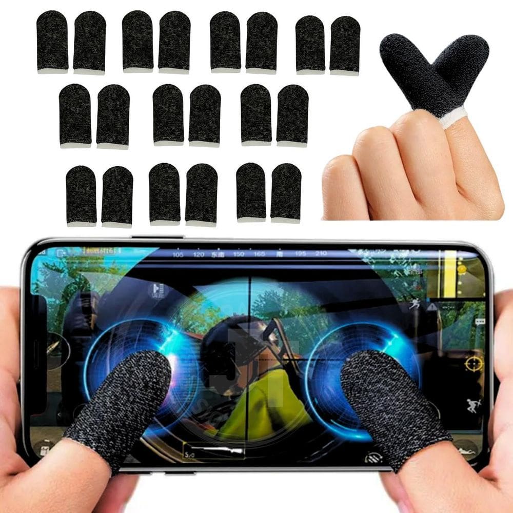 Kit 20 Un Luvinhas Gamer Dedo Fibra Carbono Pubg