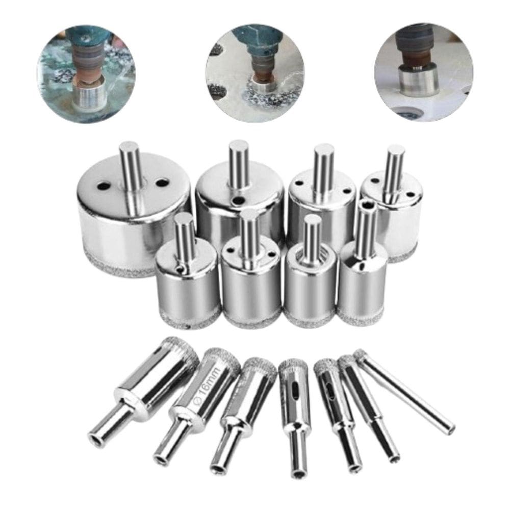 Jogo Com 16 Broca Diamantada Serra Copo Jogo De Broca 6-50Mm