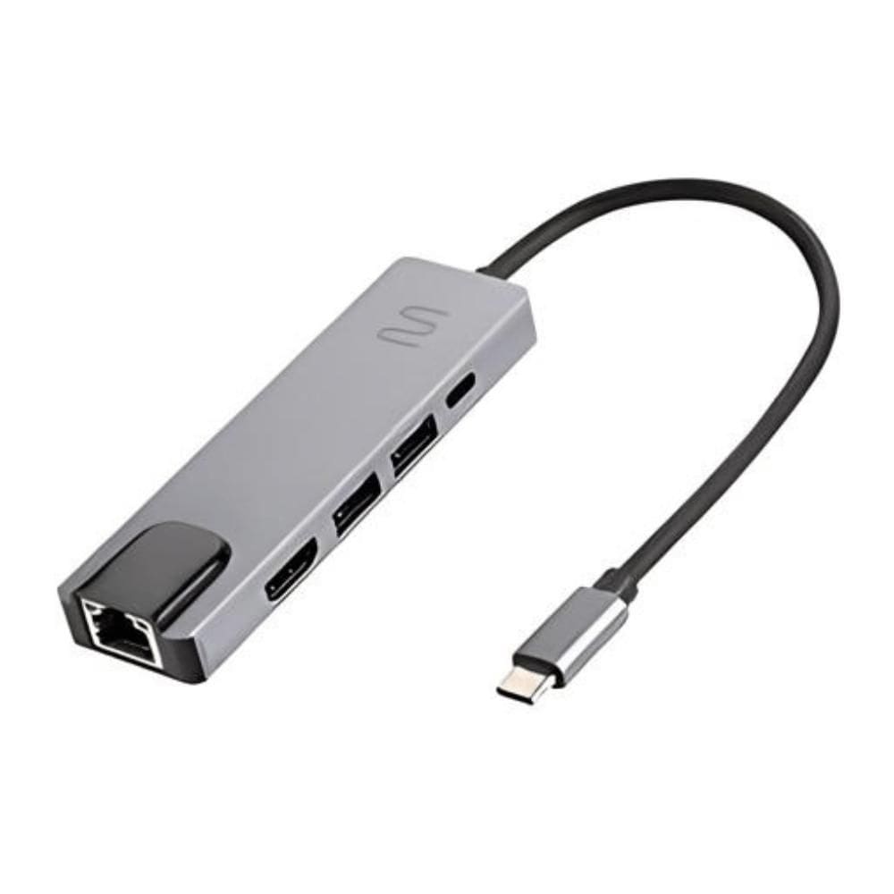 Hub Dock Multilaser Usb Tipo-C 5 Em 1 Hdmi 4K, Rj45