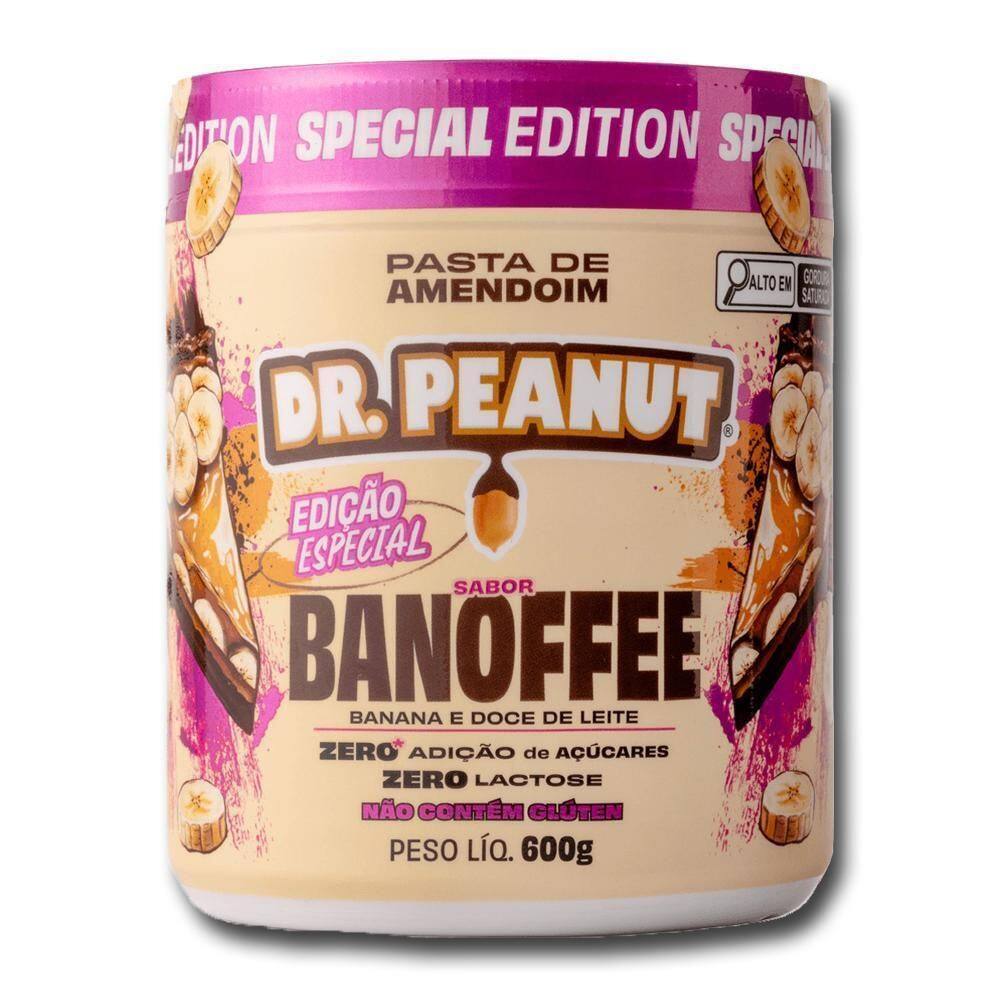 Pasta De Amendoim Com Whey Protein 600G Dr Peanut / Banoffee