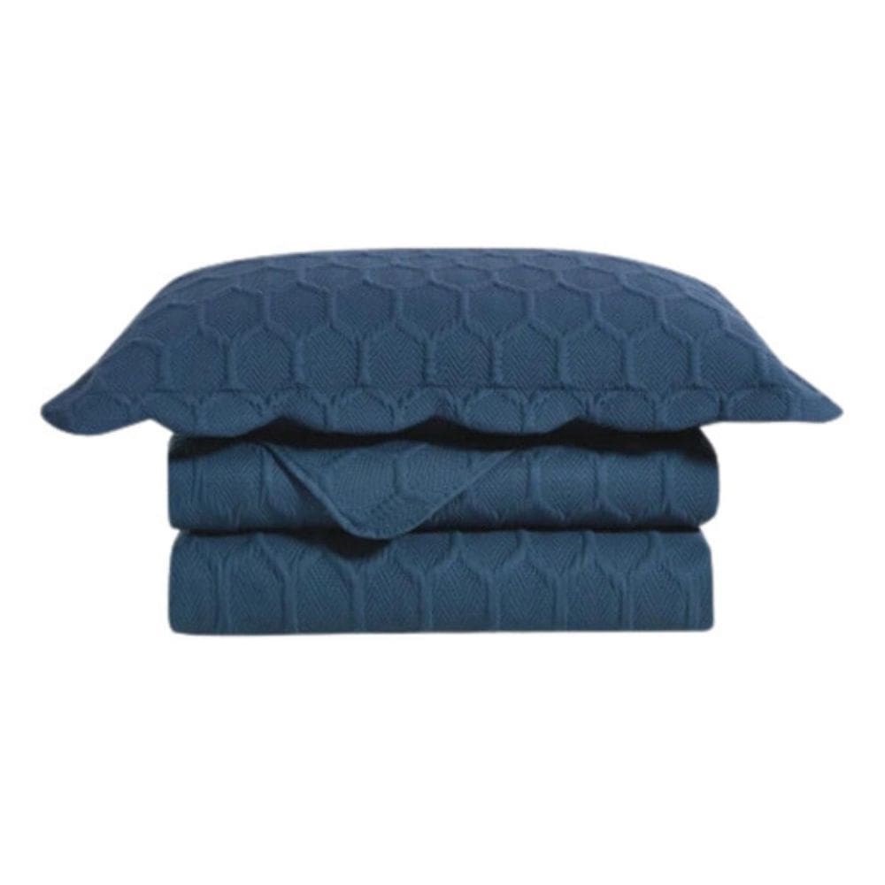 Colcha Ilusion Favo Casal 220X240 Marinho Camesa