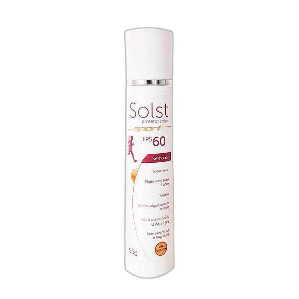 Solst Sport Fps 60 Protetor Solar Toque Seco Sem Cor 55G