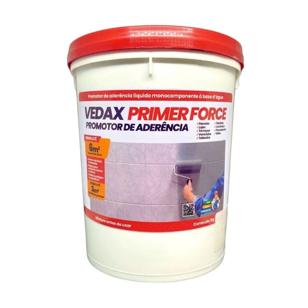 Promotor Aderência Vedax Primer Force 1Kg Tinta Piso Azulejo