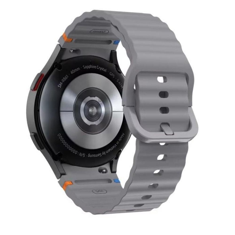 Pulseira De Silicone Para Samsung Galaxy Watch 7 - Grafite