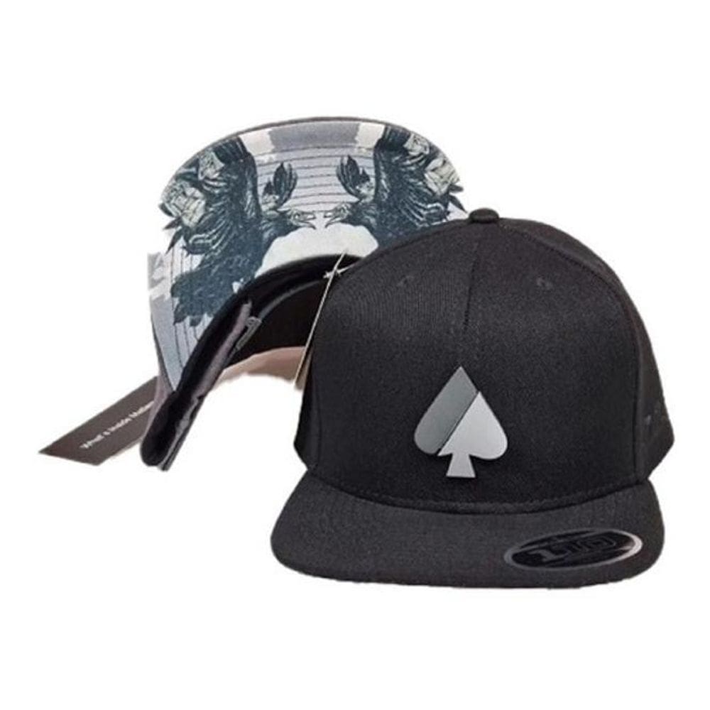 Boné Mcd Corvo Aba Reta Fitão Ajustável