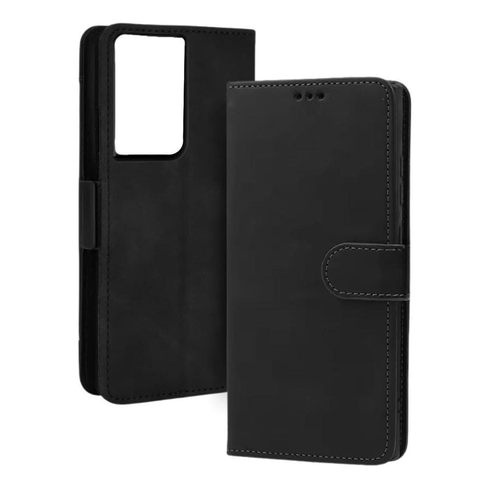 Capa Carteira + Película De Vidro 3D Para Samsung S25 Ultra