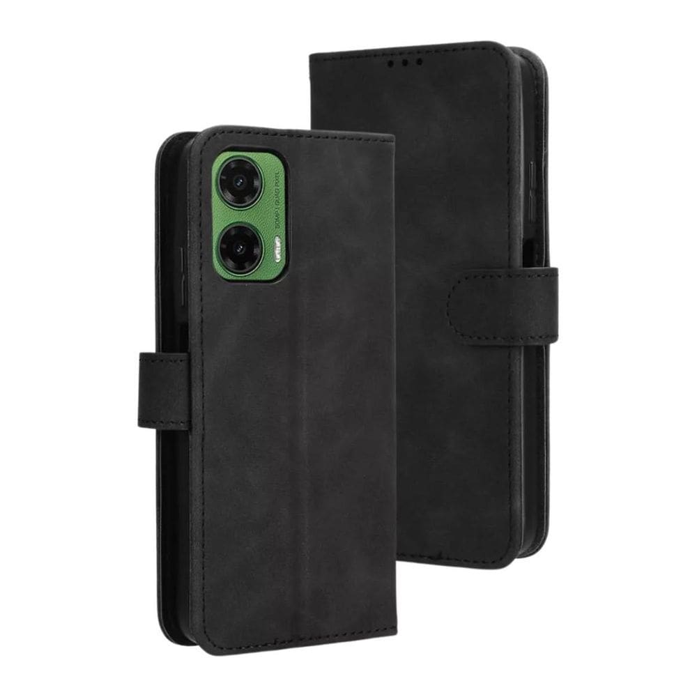 Capa Capinha Carteira Estojo Moto G35 + Película De Hidrogel
