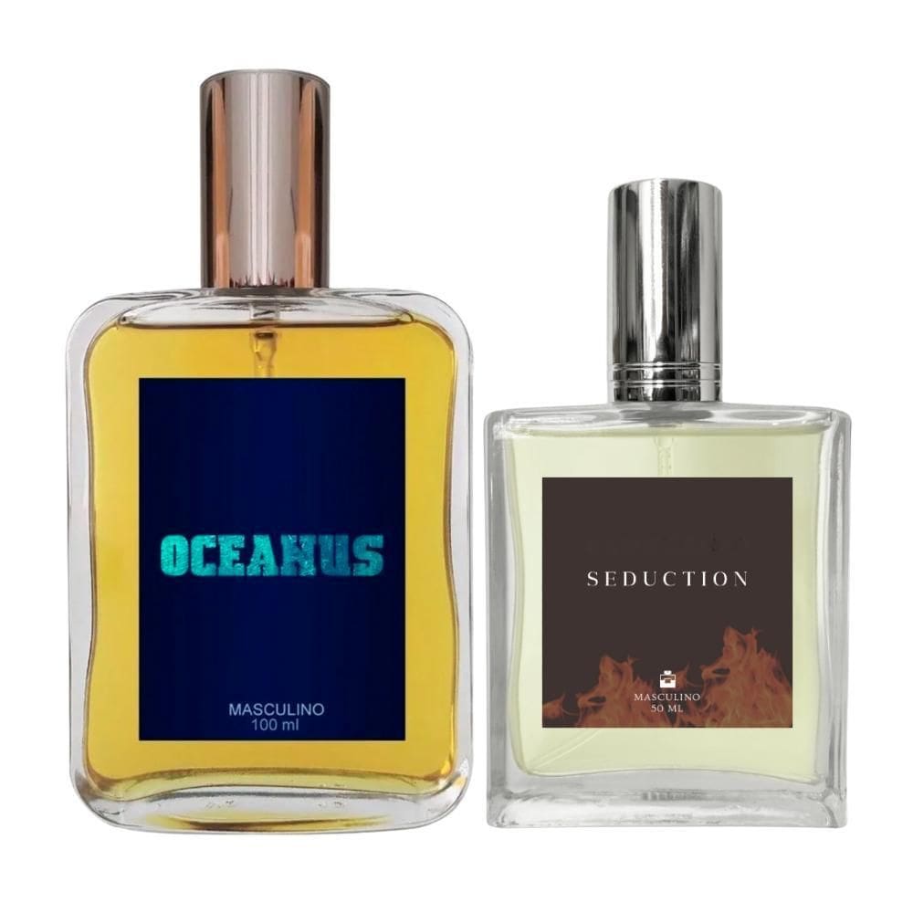 Kit Perfume Masculino Oceanus 100Ml + Seduction 50Ml