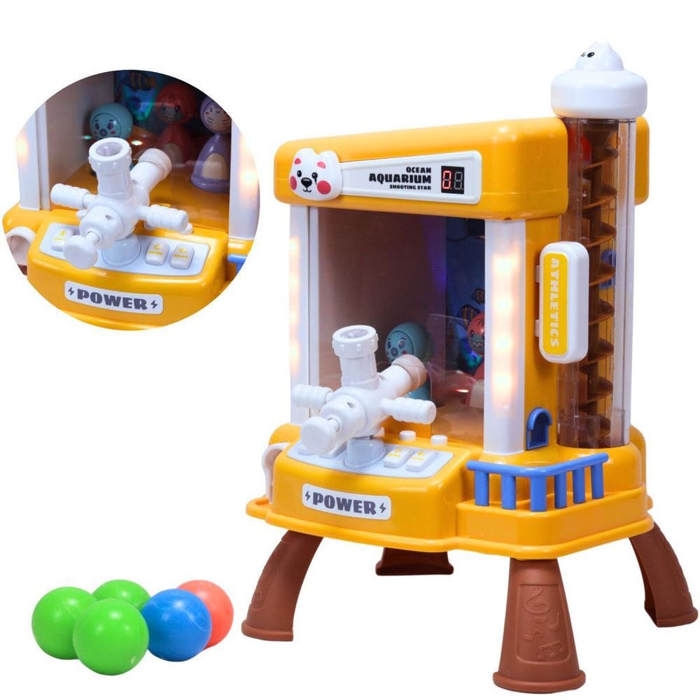 Jogo Maquina De Pinball Amarela Cbs1054 - Castela