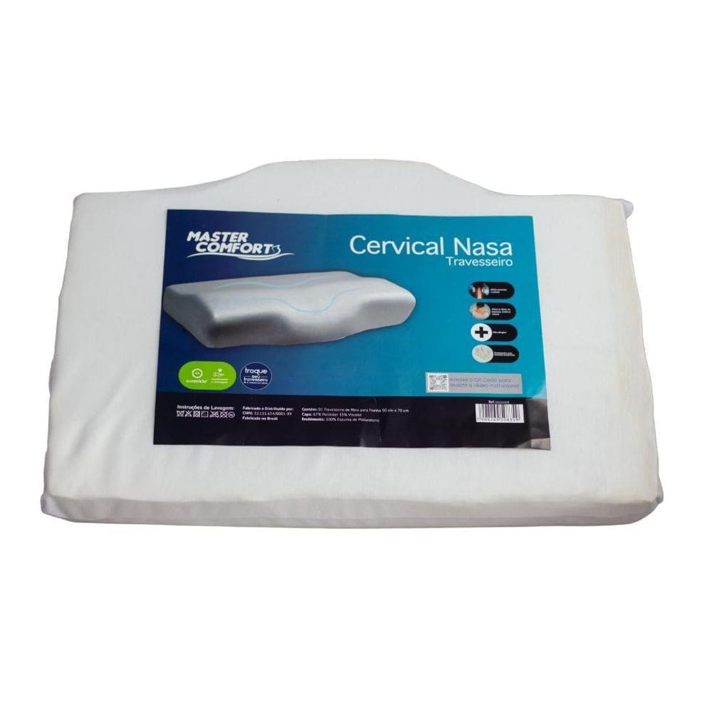 Travesseiro Nasa Cervical Ortopédico Master Comfort 50X70Cm
