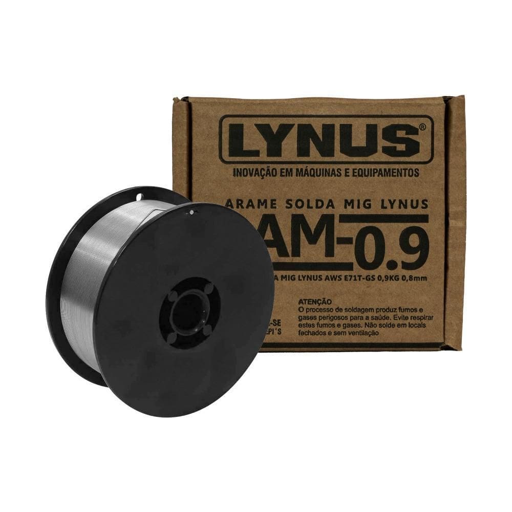 Arame Para Solda Mig 0,8 Mm 900G Uso S/ Gás - Lam-09 Lynus