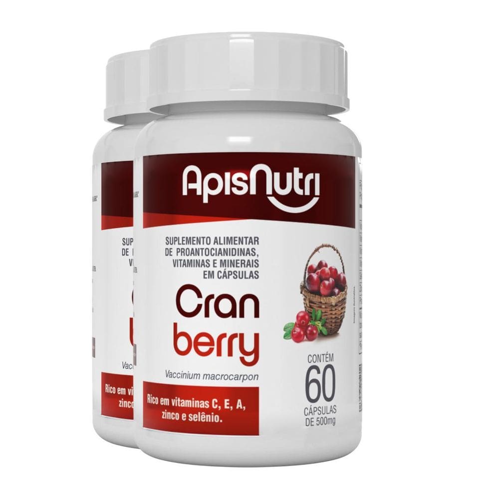 Kit 2 Cranberry Apisnutri 60 Cápsulas